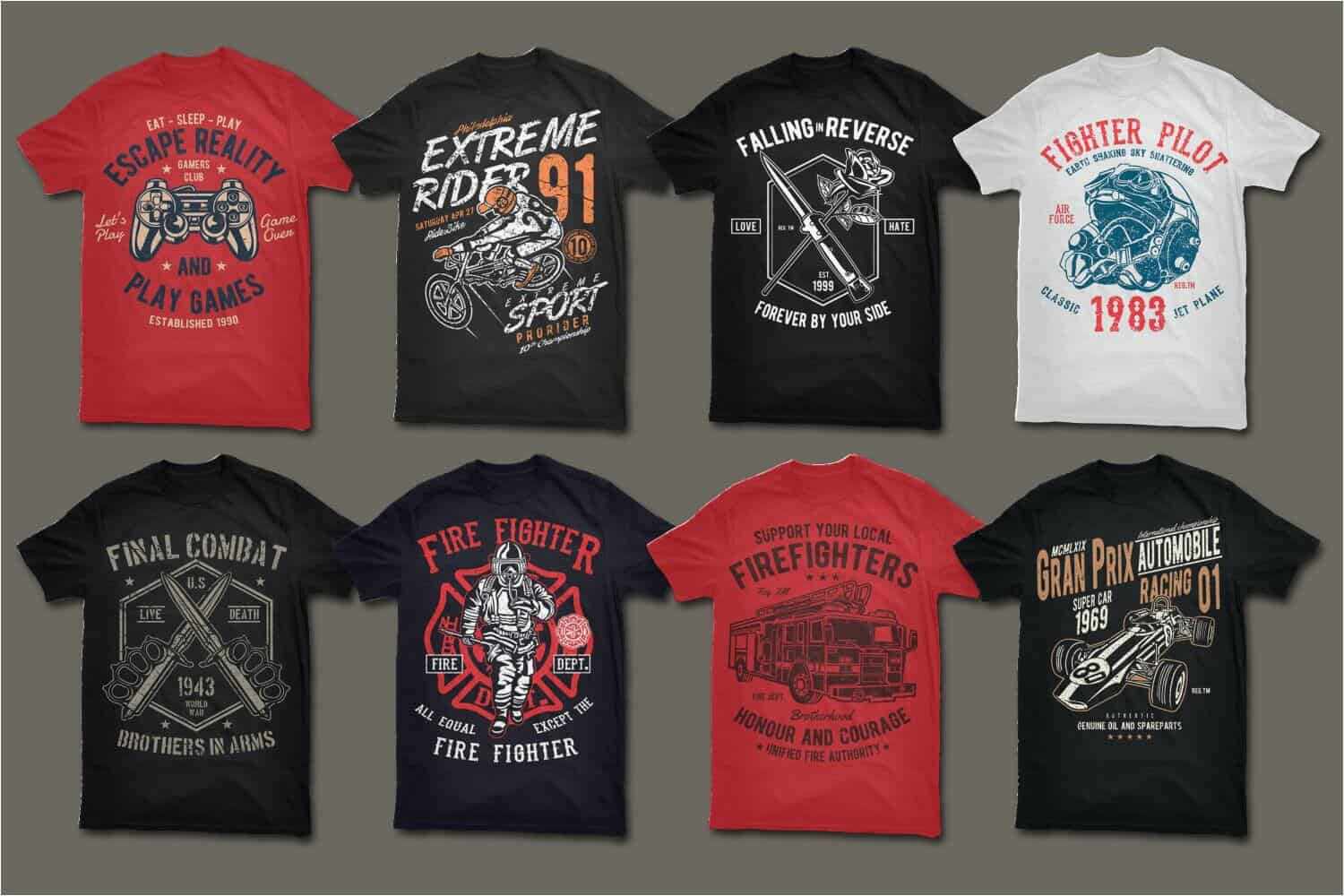 400 Vector T-Shirt Designs Bundle - ByPeople