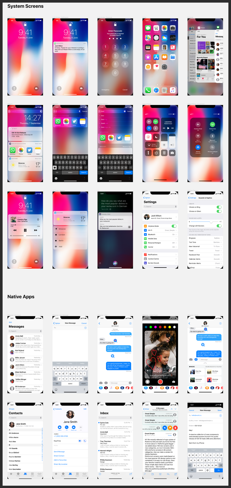 Wireland iOS Wireframe Kit - Complete iOS UI Kit Collection for Sketch by  YOYO_LABS