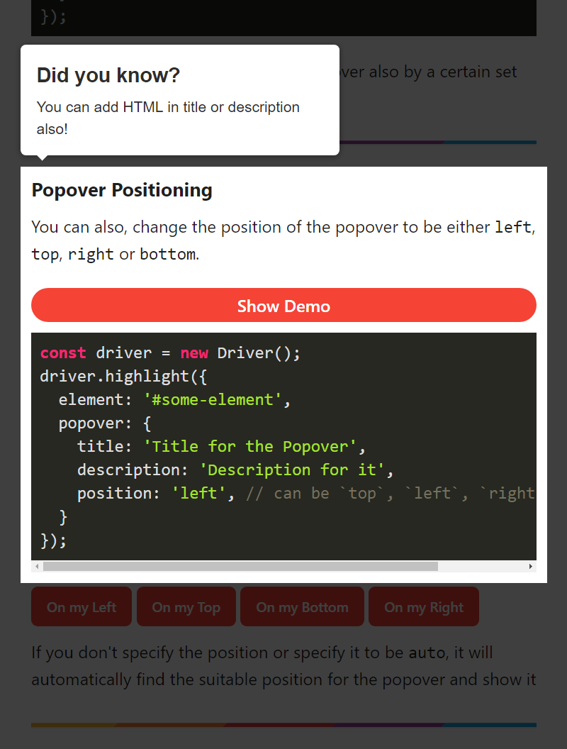 Vanilla JavaScript Step By Step Guided Site Tour - ByPeople