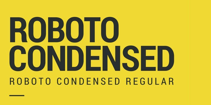 Roboto Condensed Professional Sans Serif Font Bypeople