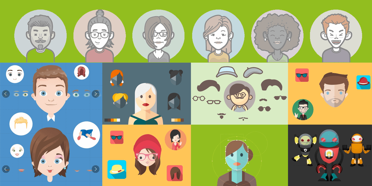 Avatar Creator Icon Vector Characters from GraphicRiver