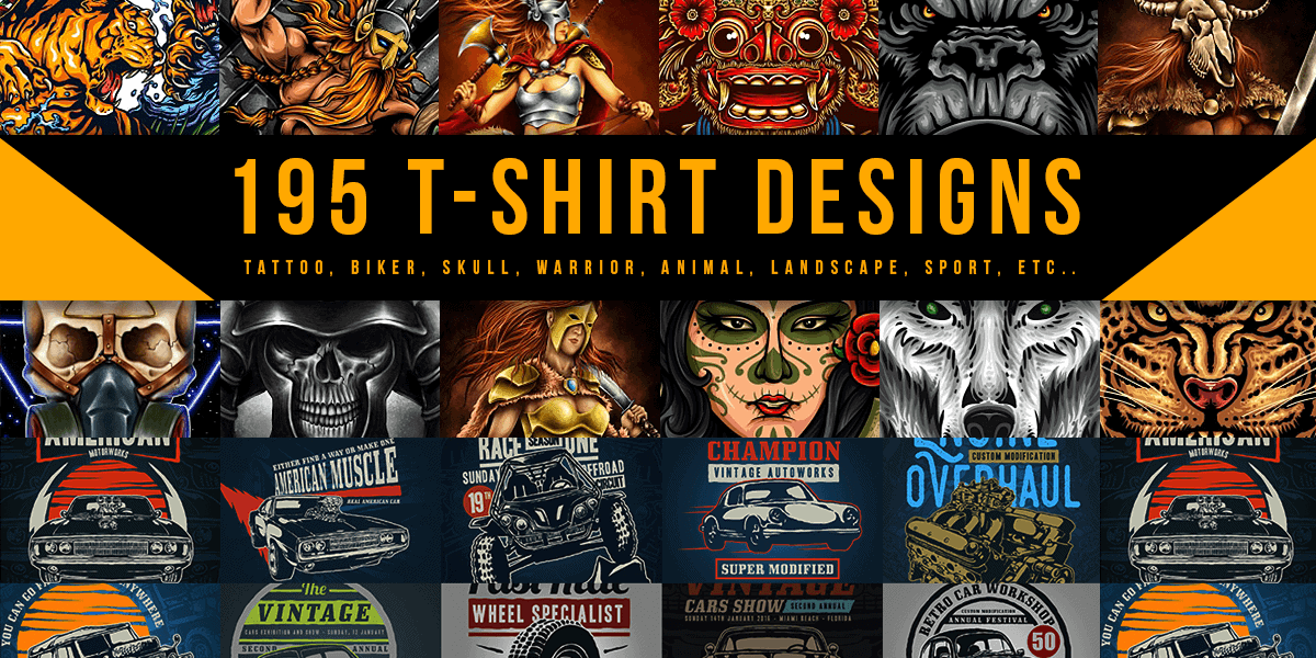 5000+ T-Shirt Design Mega Pack | AI & PNG Files | DTF, DTG, Sublimation, Screen Printing | Epson Compatible