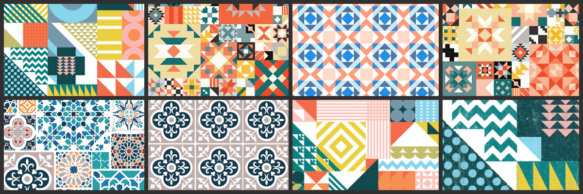 240+ Geometric Vector Patterns & Shapes Bundle - ByPeople