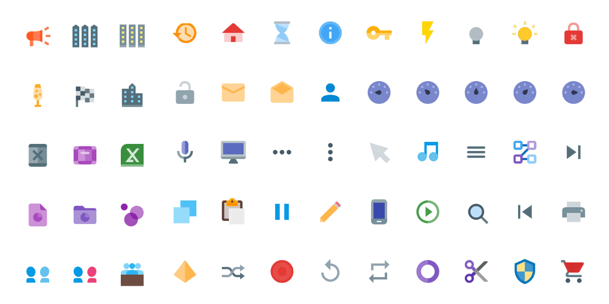 Download 6300 Vector Material Design Icons Colored Solid Fill Variations Ai Svg Vector Formats Bypeople