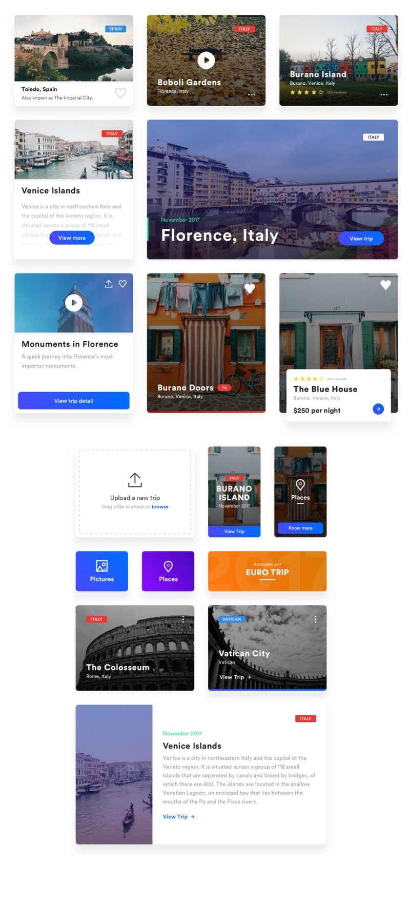 Modern UI Card Elements | Bypeople