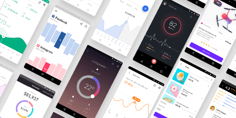 Android Nougat free UI kit for Sketch  Freebiesbug