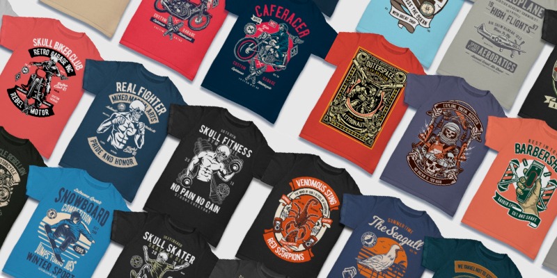 Download Ultimate Retro T Shirt Designs Bundle 300 Unique Designs Vector Ai Psd Svg Eps Cdr Files Bypeople