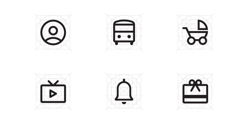 Material Design Simple Line SVG Icon Pack | Bypeople