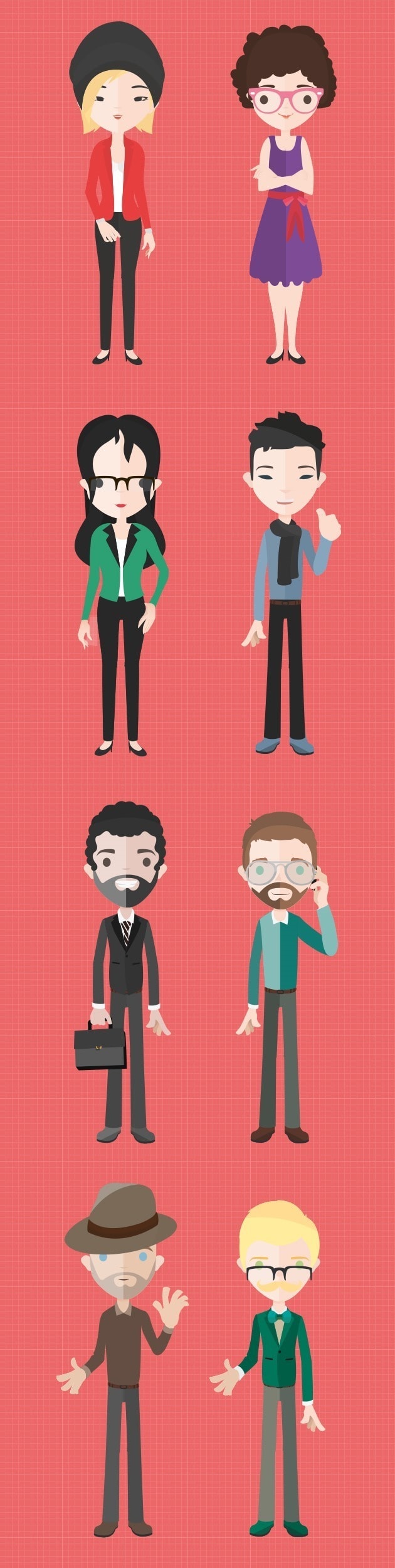 Dropbox Avatars  Illustration character design, Character design