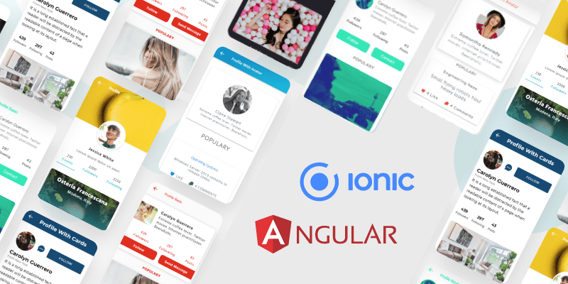 Premade Ionic/Angular Web & App Templates Pack, Finish Your Frontend in Minutes!