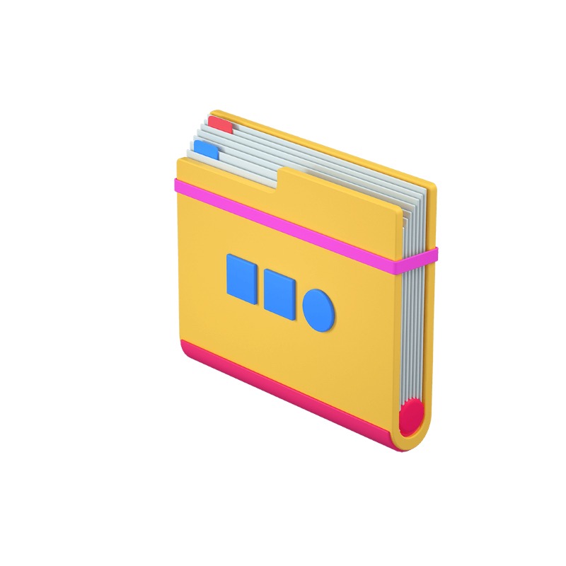 3d icon of a folder