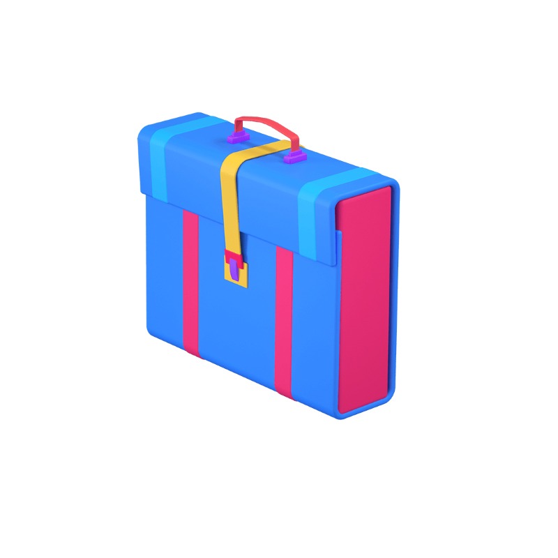 3d icon of a portfolio