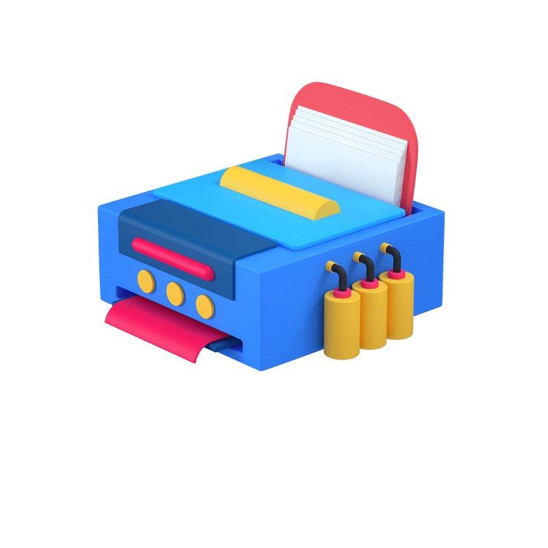 3d icon of a printer 