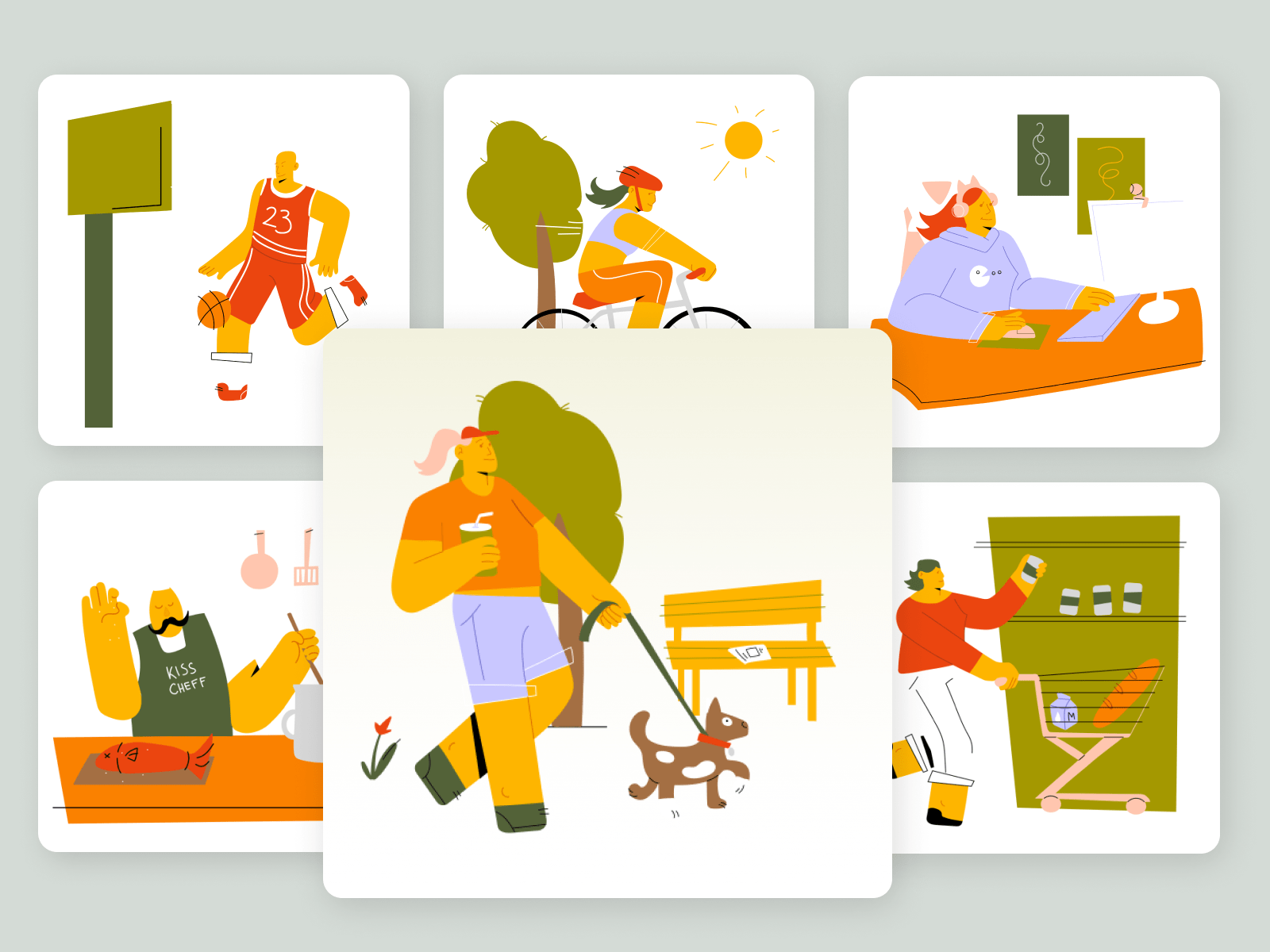 svg illustrations in a variety of different styles, includes figma illustrations & ai illustrations for adobe illustrator