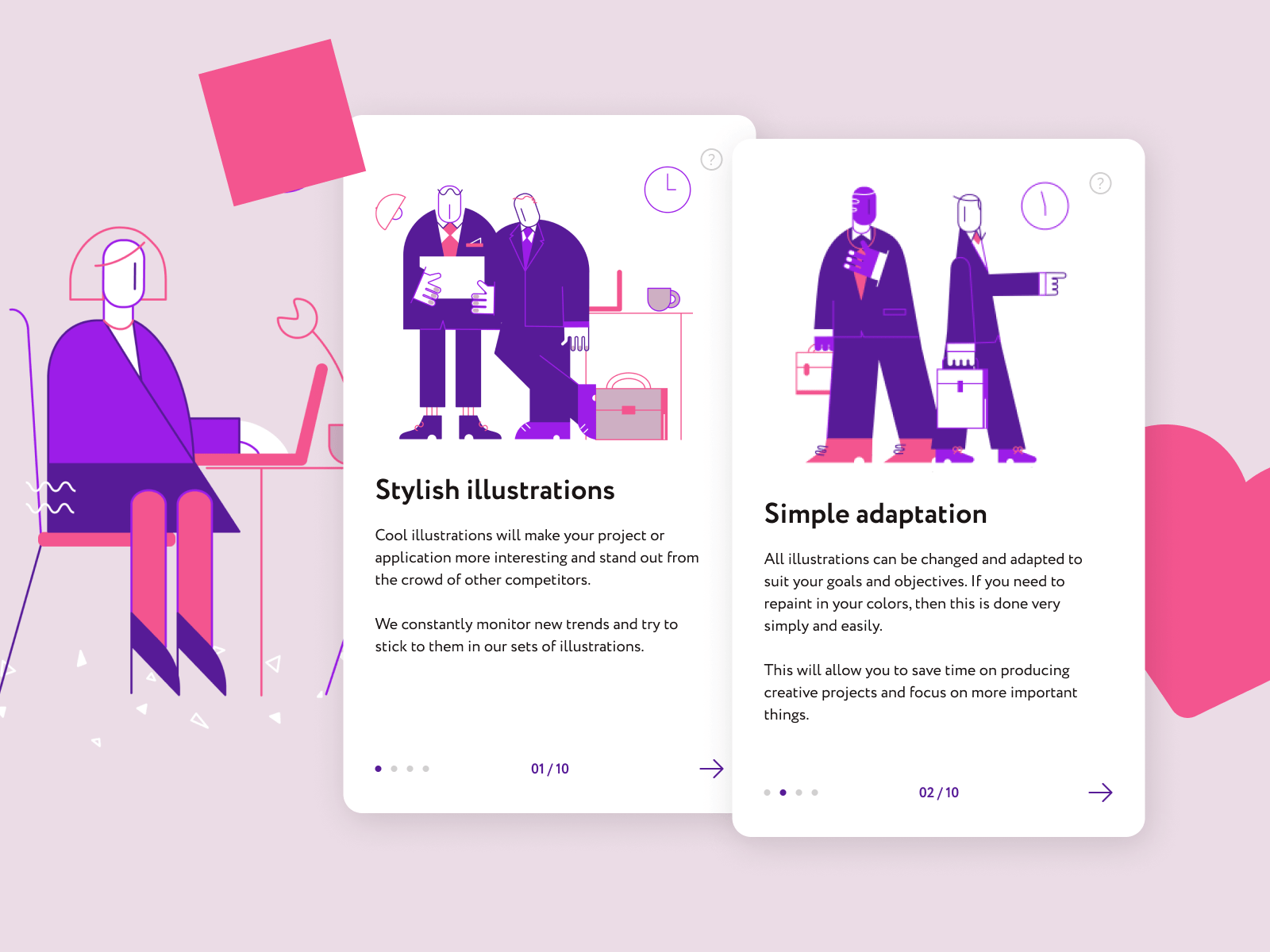 svg illustrations in a variety of different styles, includes figma illustrations & ai illustrations for adobe illustrator