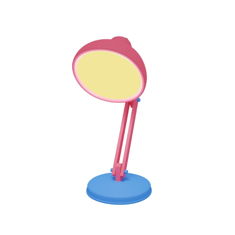 3d icon design of a desk lamp turned on