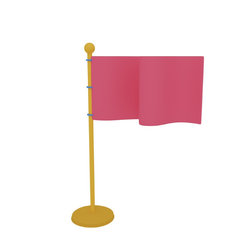3d icon design of a flag