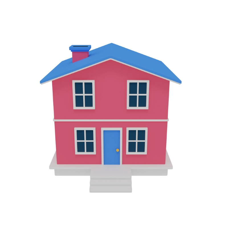 3d icon design of a house