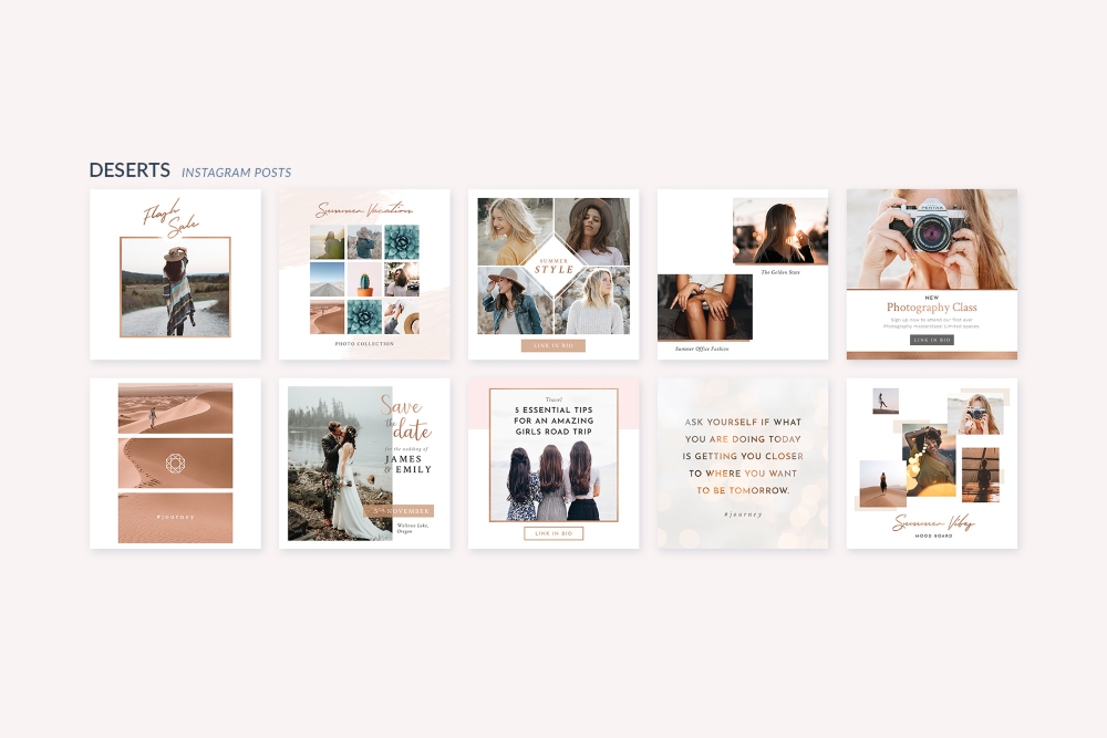 Instagram Templates for Canva & Photoshop Bundle | Bypeople