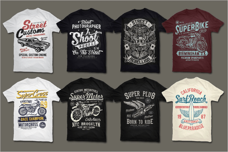 400 Vector T-Shirt Designs Bundle, Vector Sources & Commercial Use License, Deals ByPeople