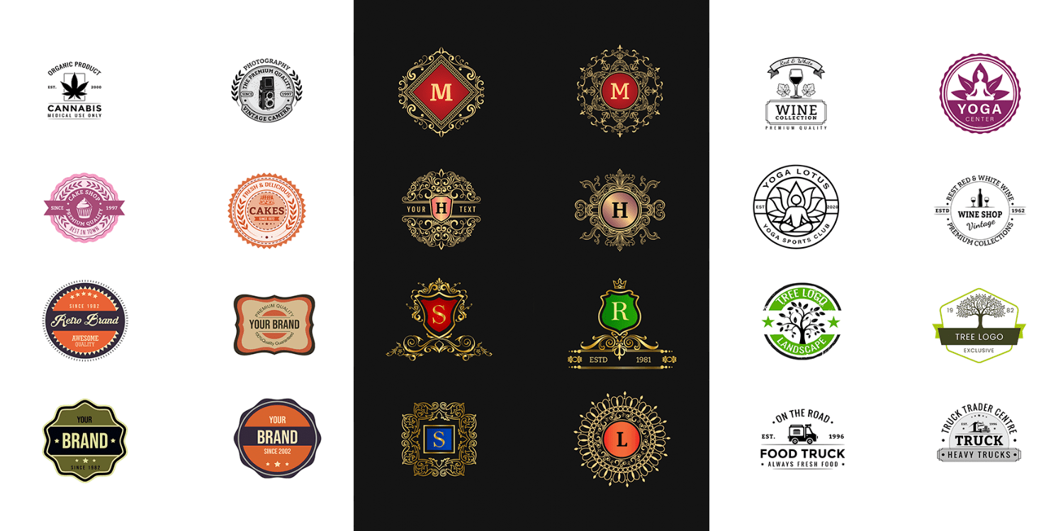 Modern Luxury Logo Templates Pack - Ornamental, Label & Stamped Logo  Templates, Deals ByPeople