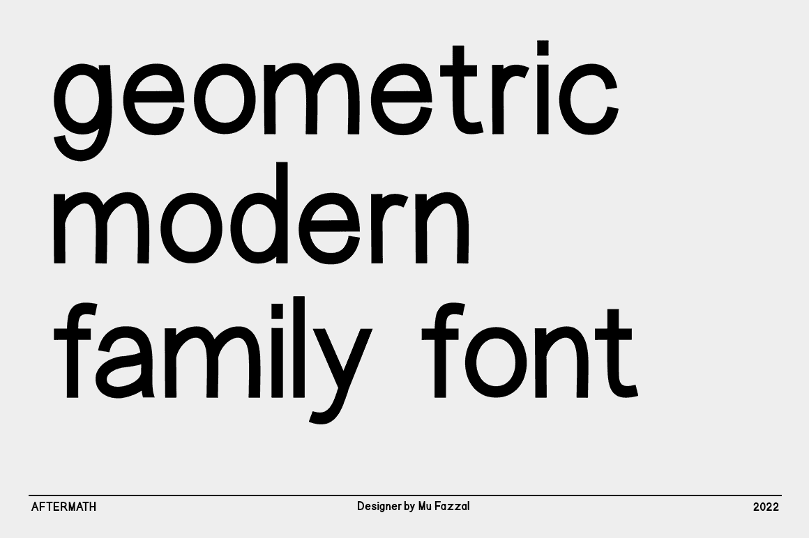 aftermath font poster preview