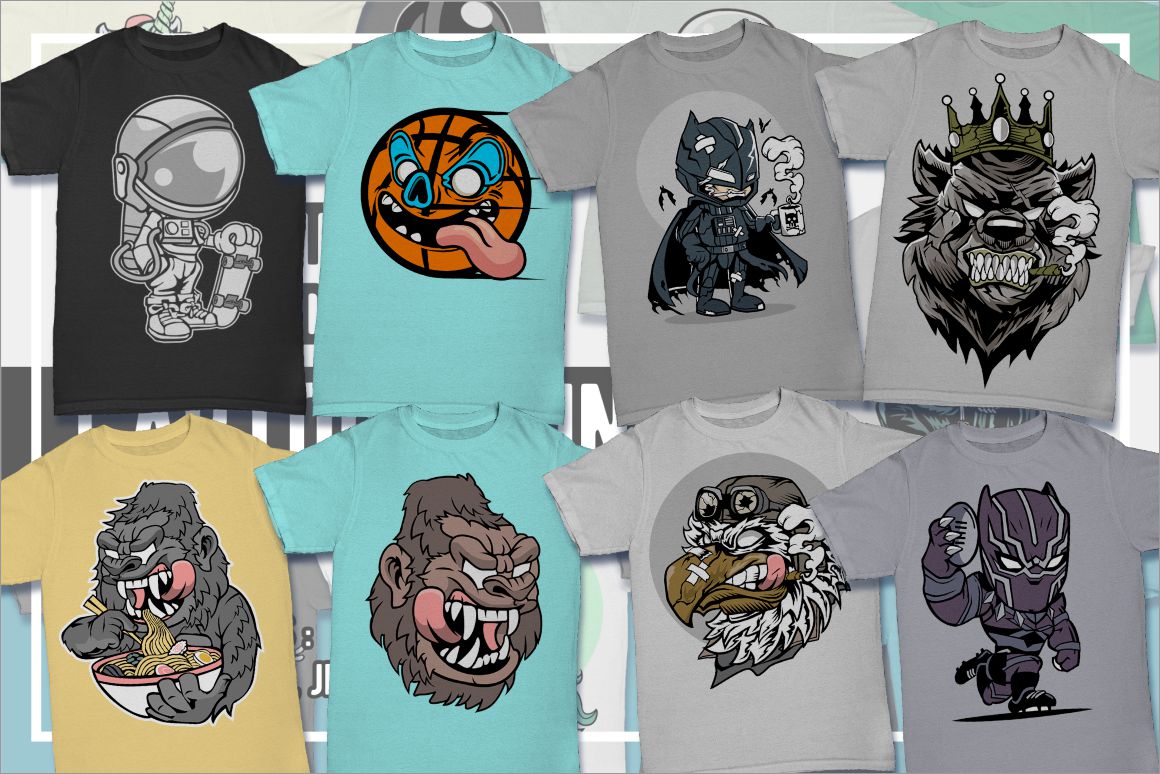 Do t shirt graphics cartoon style by Pakoramirez