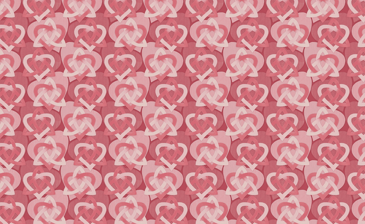 Pink Celtic Infinite Love Knot Pattern
