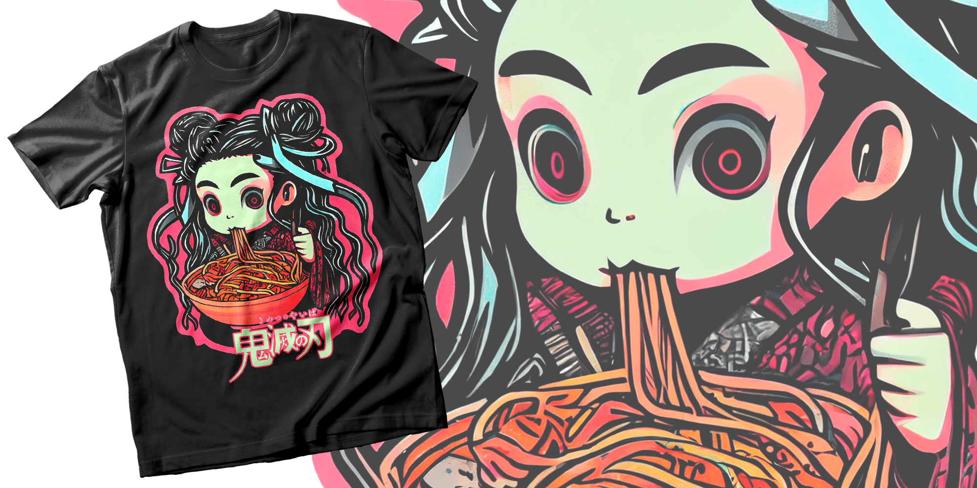 Ramen Japanese T-Shirt Designs – Print Ready Illustrations | LaptrinhX