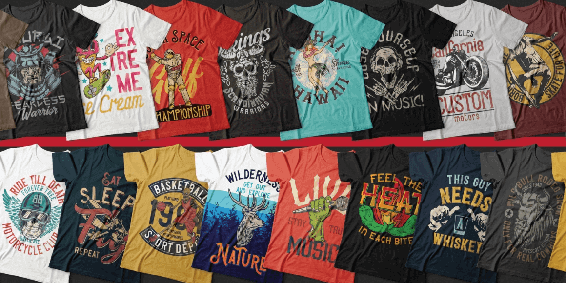 Vintage Basketball T-shirt Design Bundle